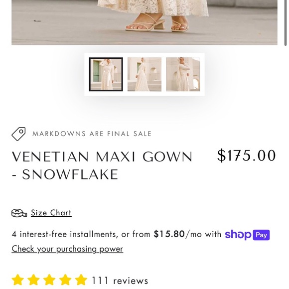 Niswa Modest Fashion Venetian Crema Lace Gown S - Picture 3 of 4